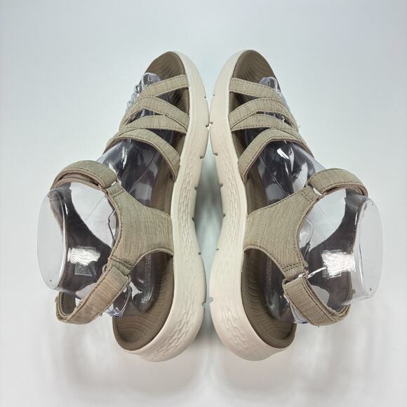 Skechers Ultra Go Walk Taupe Outdoor Walking Sandals 141450 Women's Size 10 - Picture 7 of 10